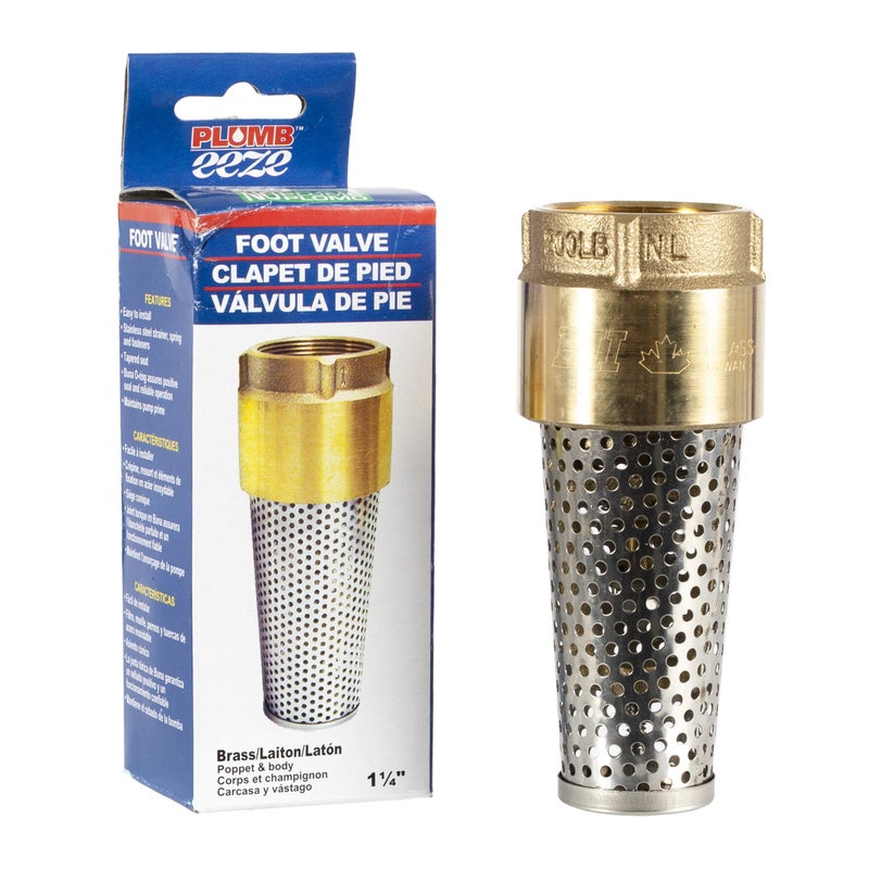 PLUMB eeze Foot Valve, 1 1/4" Female connection - Image 1